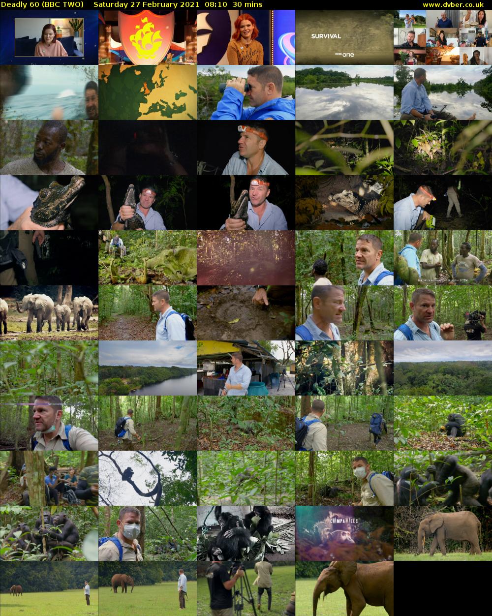 Deadly 60 (BBC TWO) Saturday 27 February 2021 08:10 - 08:40