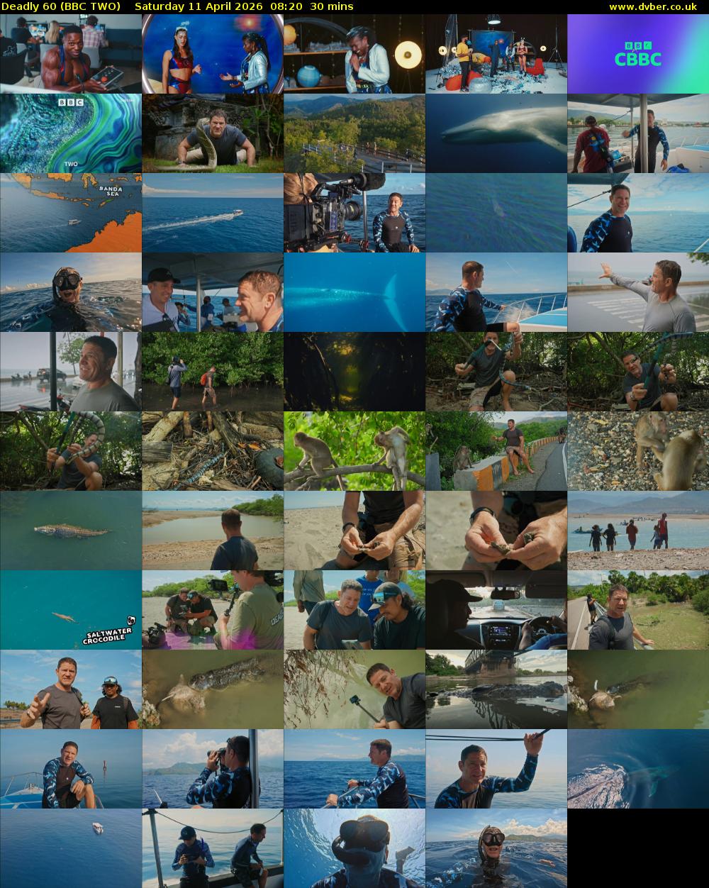 Deadly 60 (BBC TWO) Saturday 11 April 2026 08:20 - 08:50