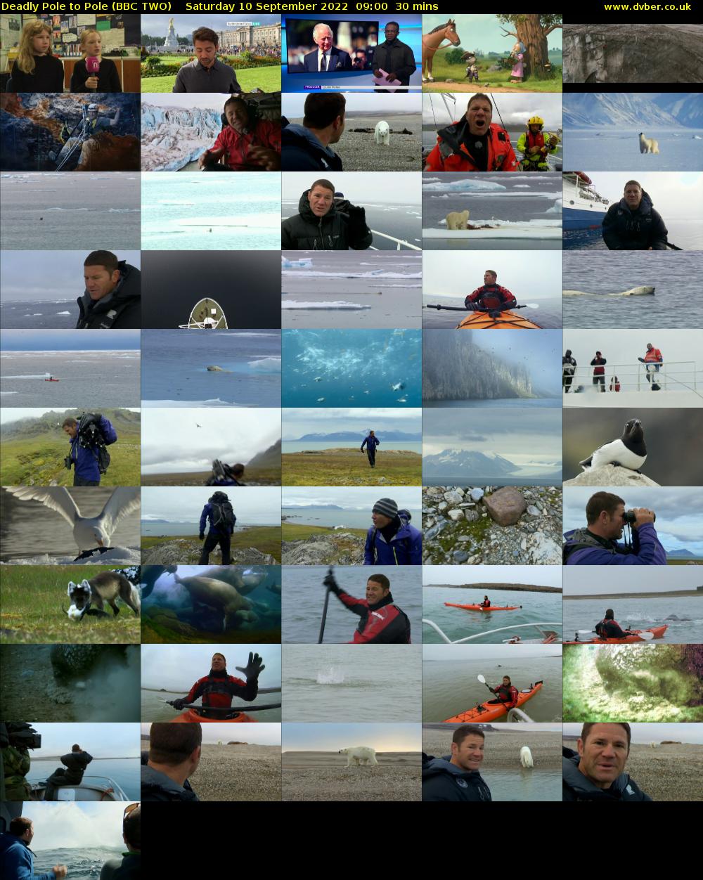 Deadly Pole to Pole (BBC TWO) Saturday 10 September 2022 09:00 - 09:30
