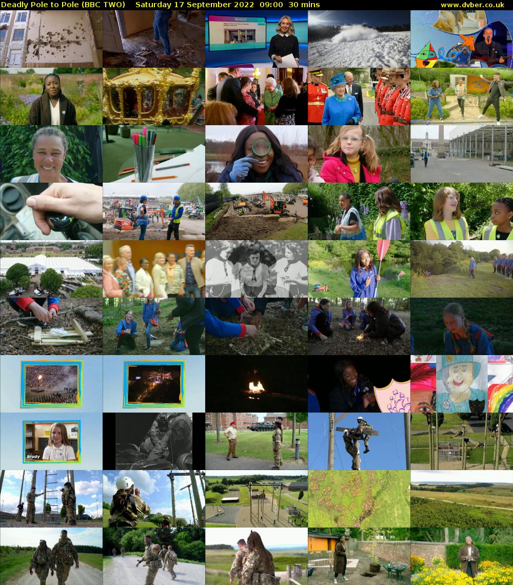 Deadly Pole to Pole (BBC TWO) Saturday 17 September 2022 09:00 - 09:30