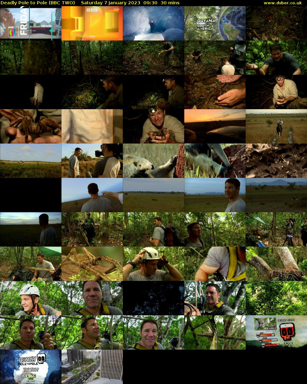 Deadly Pole to Pole (BBC TWO) Saturday 7 January 2023 09:30 - 10:00