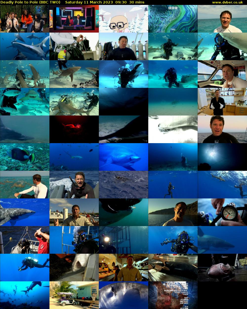 Deadly Pole to Pole (BBC TWO) Saturday 11 March 2023 09:30 - 10:00