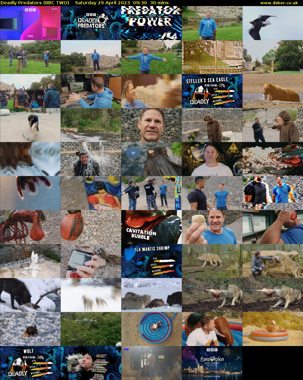Deadly Predators (BBC TWO) Saturday 29 April 2023 09:30 - 10:00