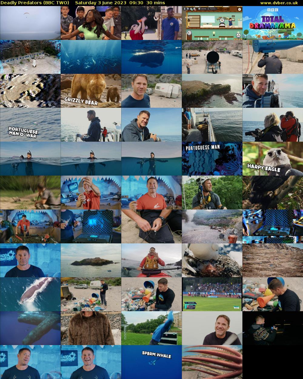 Deadly Predators (BBC TWO) Saturday 3 June 2023 09:30 - 10:00