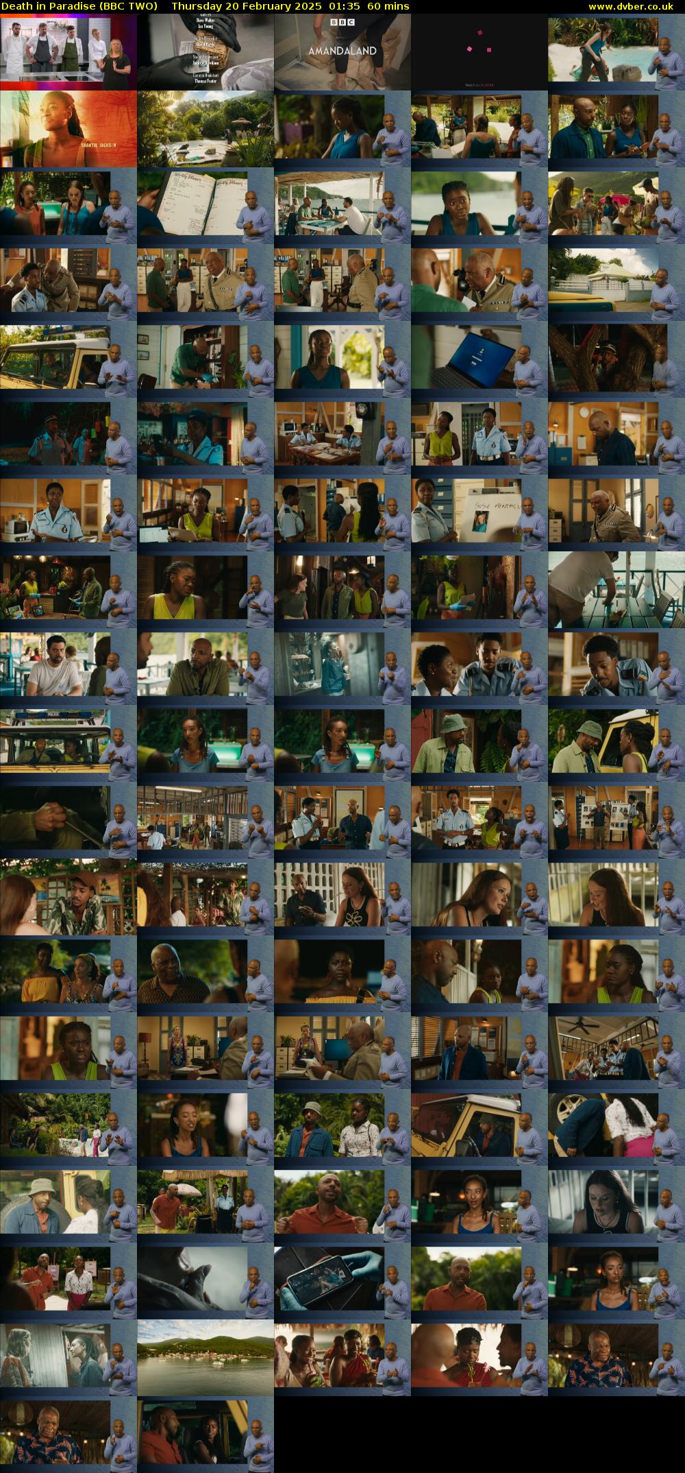 Death in Paradise (BBC TWO) Thursday 20 February 2025 01:35 - 02:35