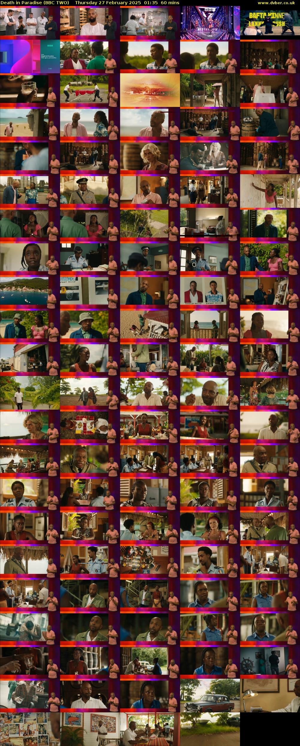 Death in Paradise (BBC TWO) Thursday 27 February 2025 01:35 - 02:35