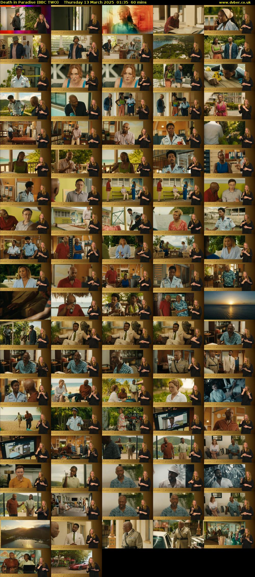 Death in Paradise (BBC TWO) Thursday 13 March 2025 01:35 - 02:35