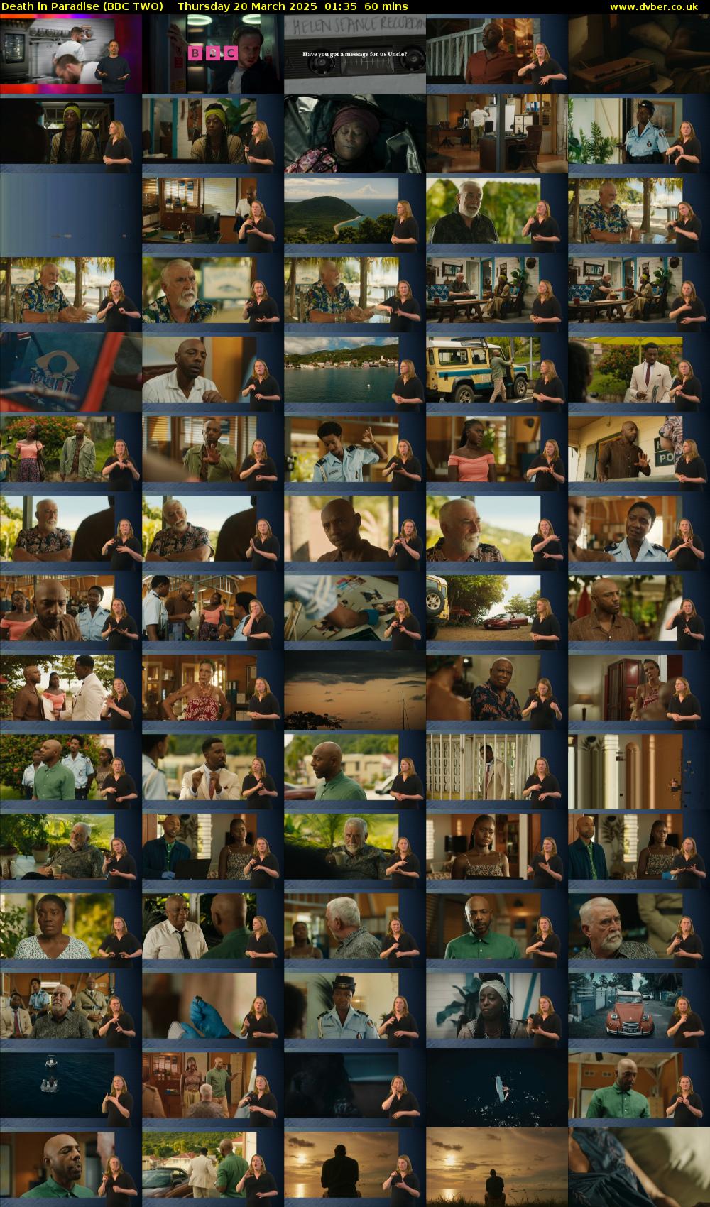Death in Paradise (BBC TWO) Thursday 20 March 2025 01:35 - 02:35