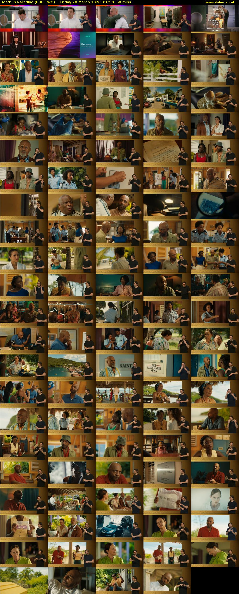 Death in Paradise (BBC TWO) Friday 20 March 2026 01:50 - 02:50