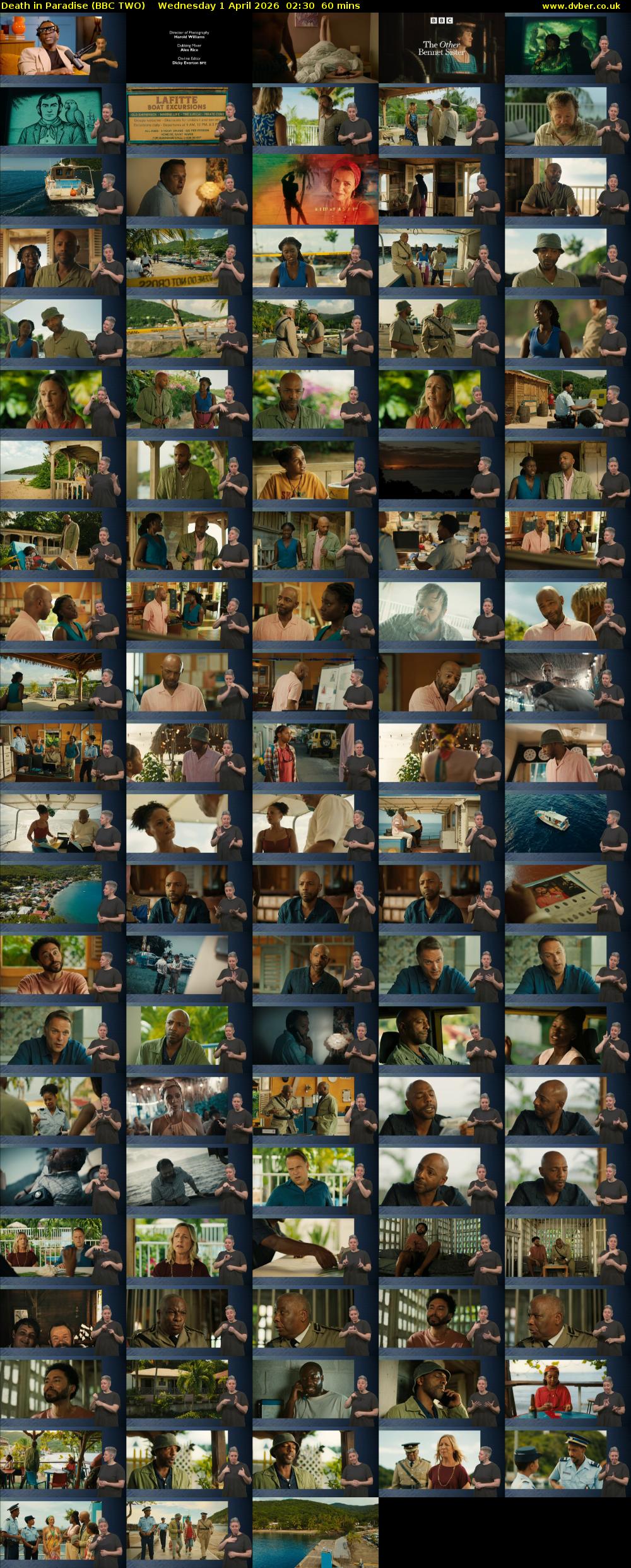 Death in Paradise (BBC TWO) Wednesday 1 April 2026 02:30 - 03:30