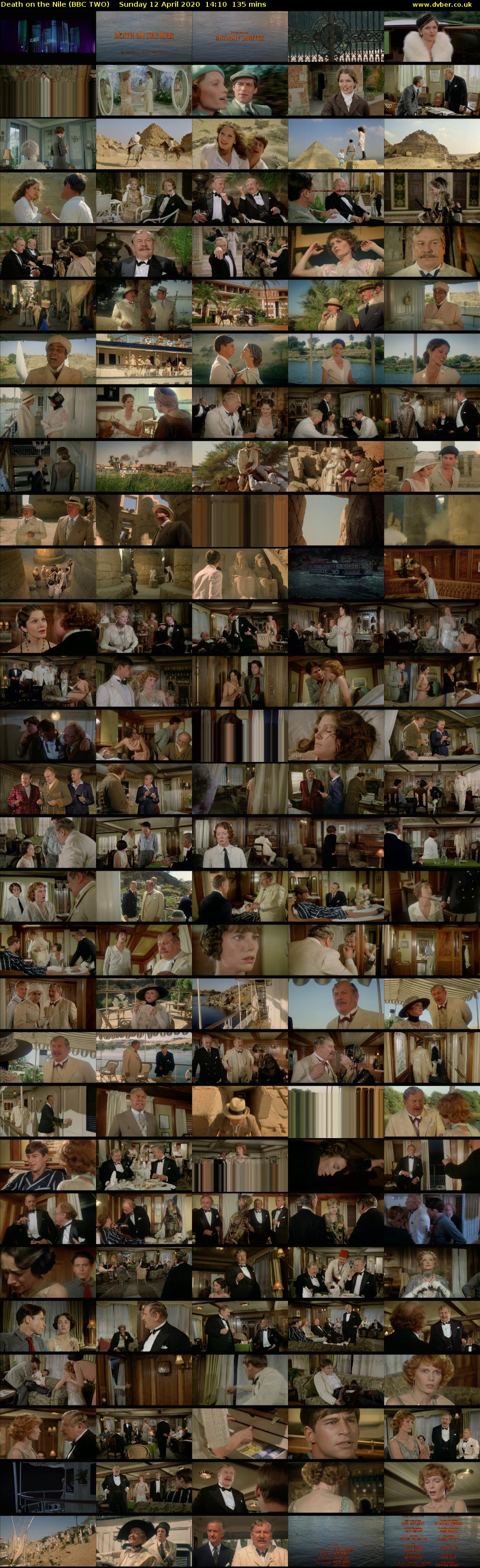 Death on the Nile (BBC TWO) Sunday 12 April 2020 14:10 - 16:25
