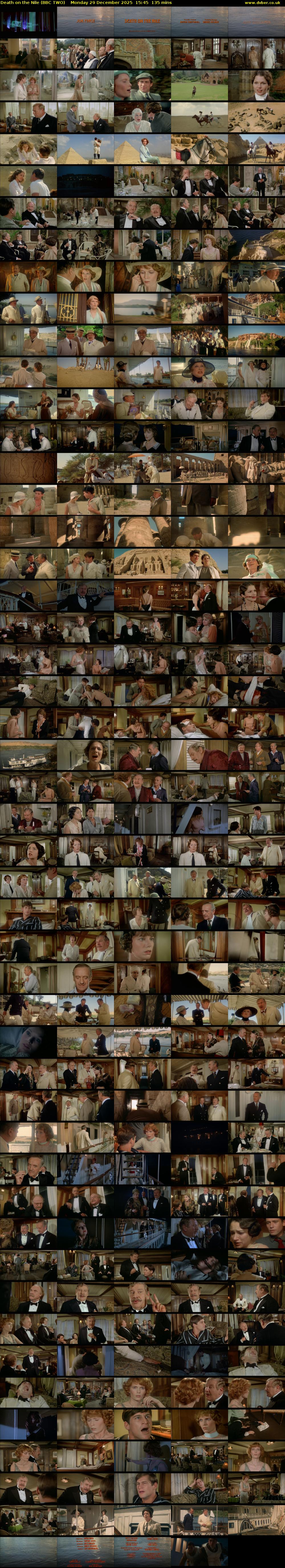 Death on the Nile (BBC TWO) Monday 29 December 2025 15:45 - 18:00