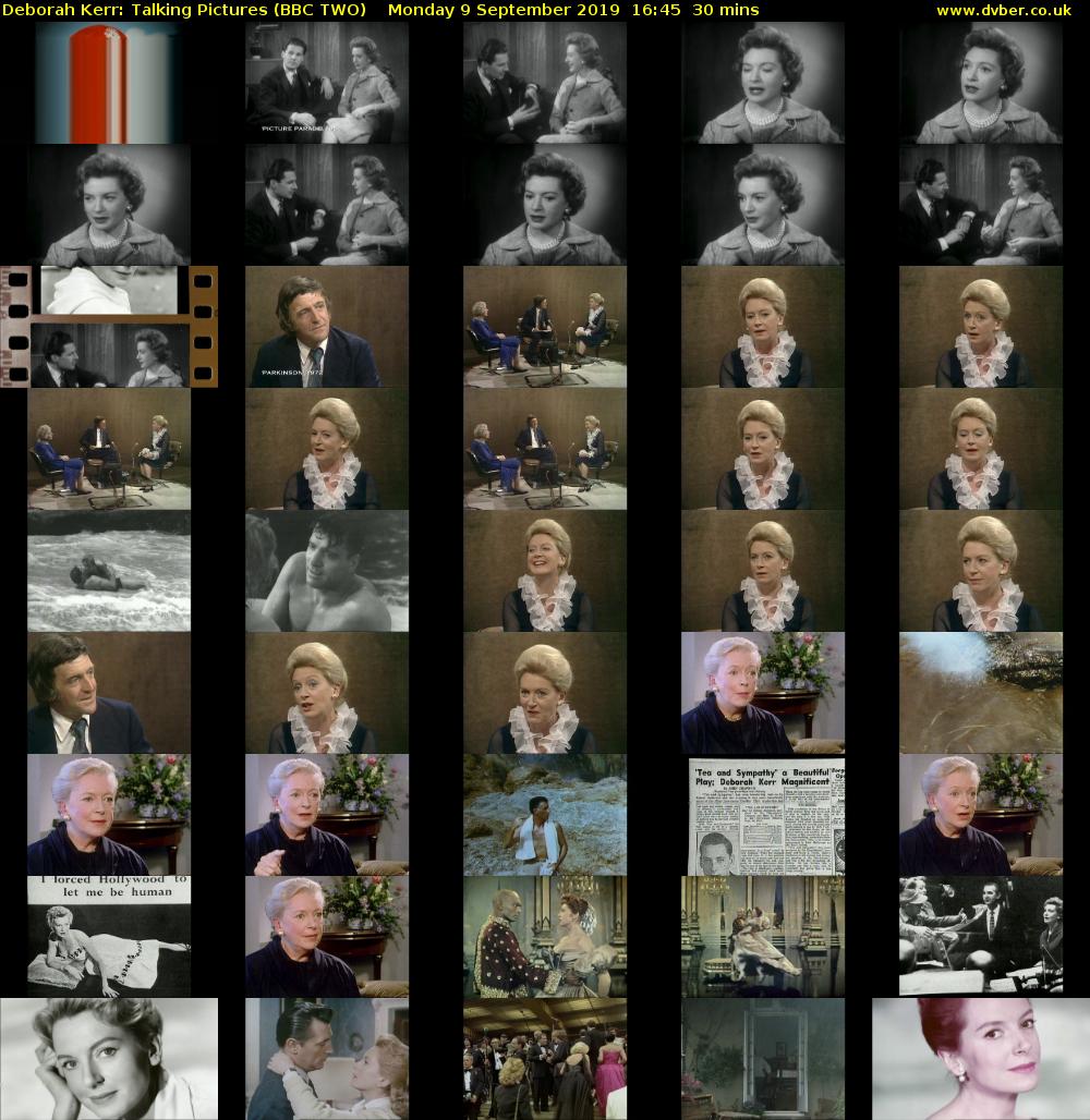 Deborah Kerr: Talking Pictures (BBC TWO) Monday 9 September 2019 16:45 - 17:15