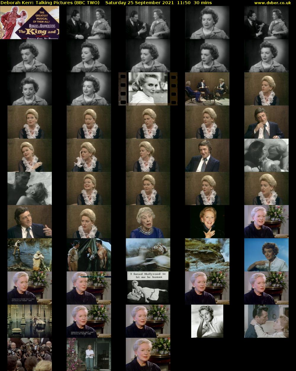 Deborah Kerr: Talking Pictures (BBC TWO) Saturday 25 September 2021 11:50 - 12:20