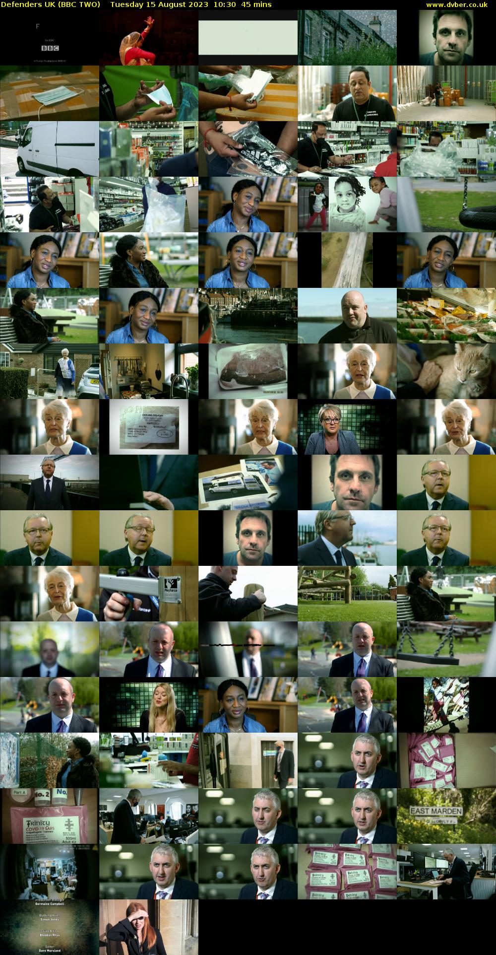 Defenders UK (BBC TWO) Tuesday 15 August 2023 10:30 - 11:15