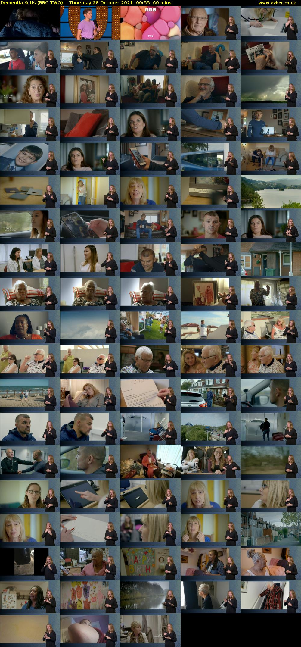 Dementia & Us (BBC TWO) Thursday 28 October 2021 00:55 - 01:55