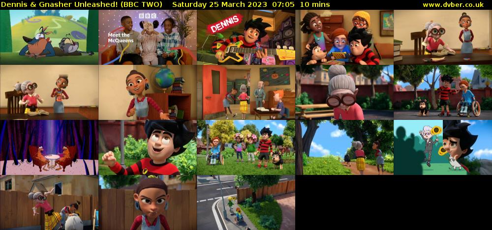 Dennis & Gnasher Unleashed! (BBC TWO) Saturday 25 March 2023 07:05 - 07:15