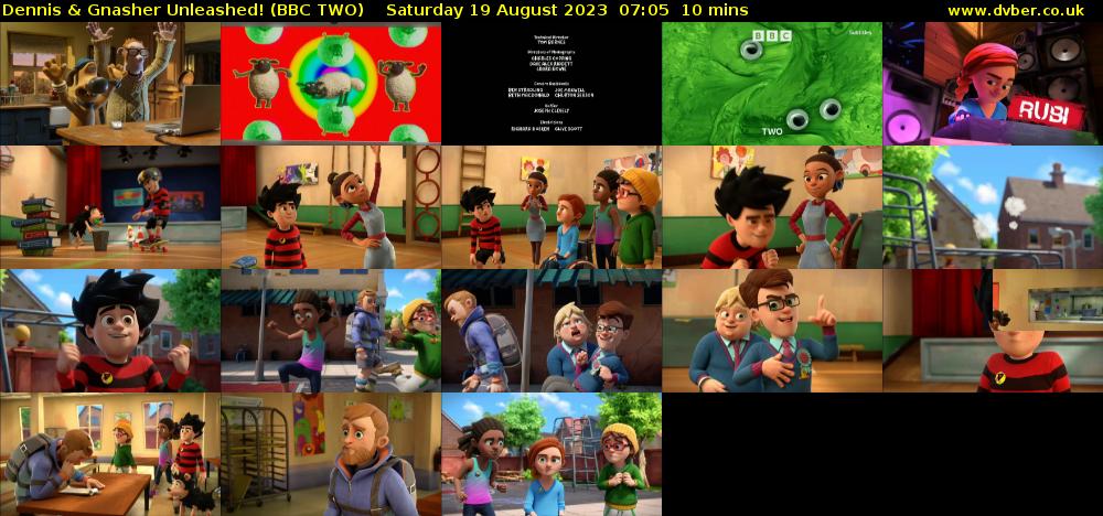 Dennis & Gnasher Unleashed! (BBC TWO) Saturday 19 August 2023 07:05 - 07:15