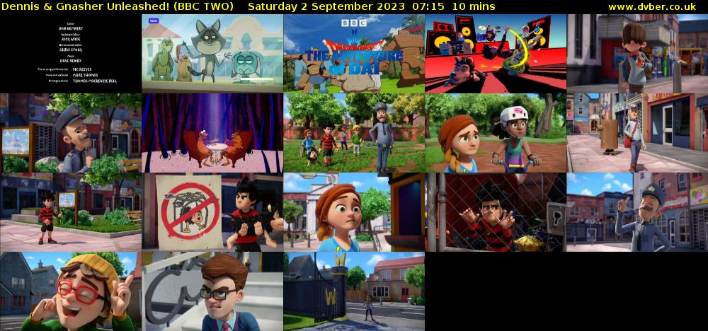 Dennis & Gnasher Unleashed! (BBC TWO) Saturday 2 September 2023 07:15 - 07:25