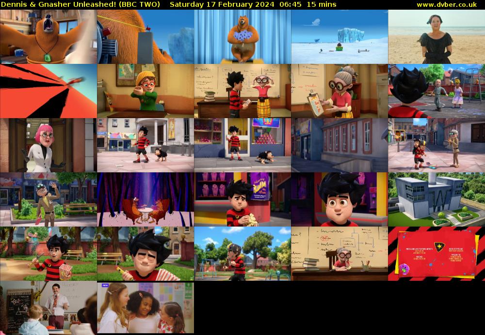 Dennis & Gnasher Unleashed! (BBC TWO) Saturday 17 February 2024 06:45 - 07:00