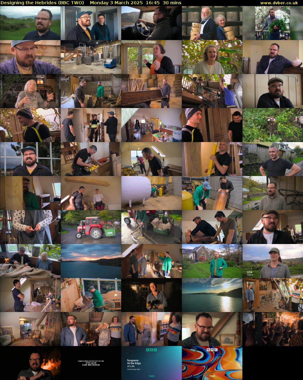 Designing the Hebrides (BBC TWO) Monday 3 March 2025 16:45 - 17:15