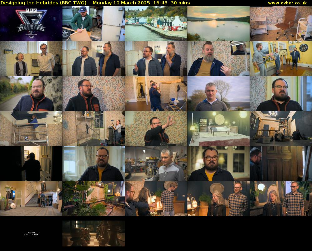 Designing the Hebrides (BBC TWO) Monday 10 March 2025 16:45 - 17:15
