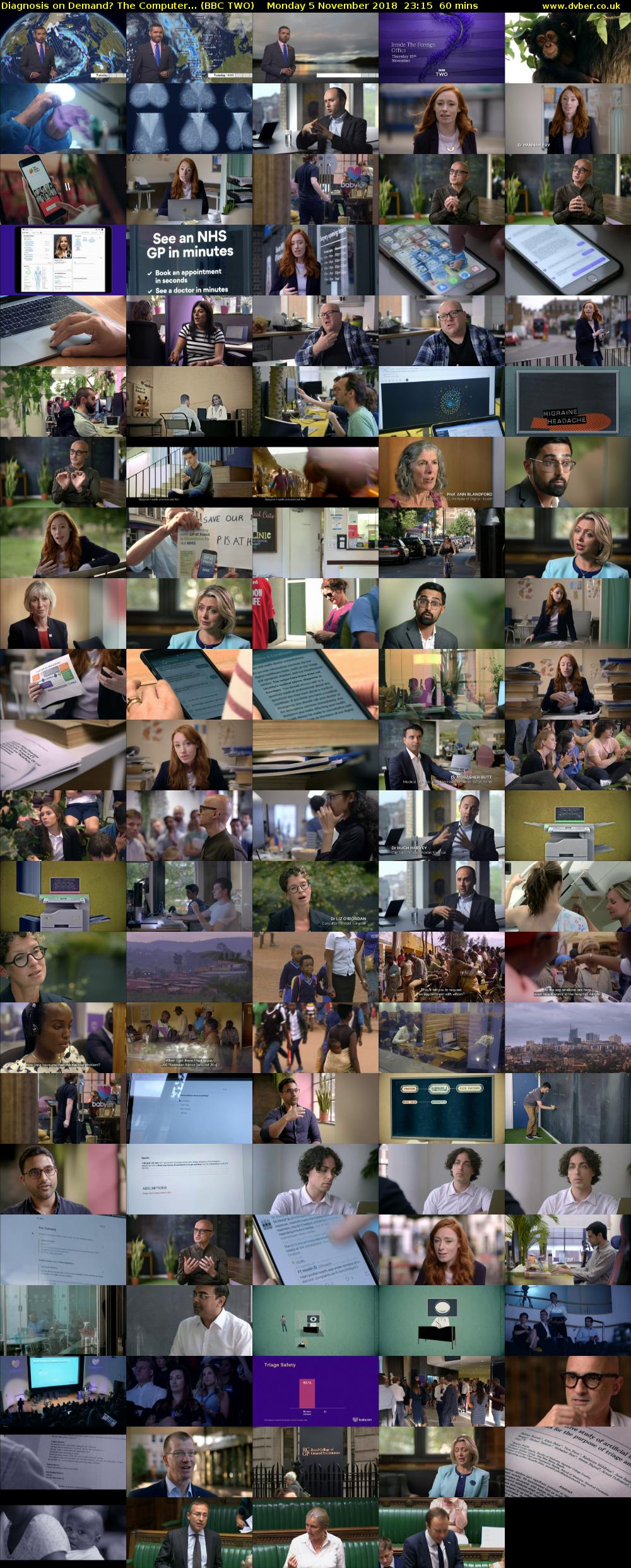 Diagnosis on Demand? The Computer... (BBC TWO) Monday 5 November 2018 23:15 - 00:15