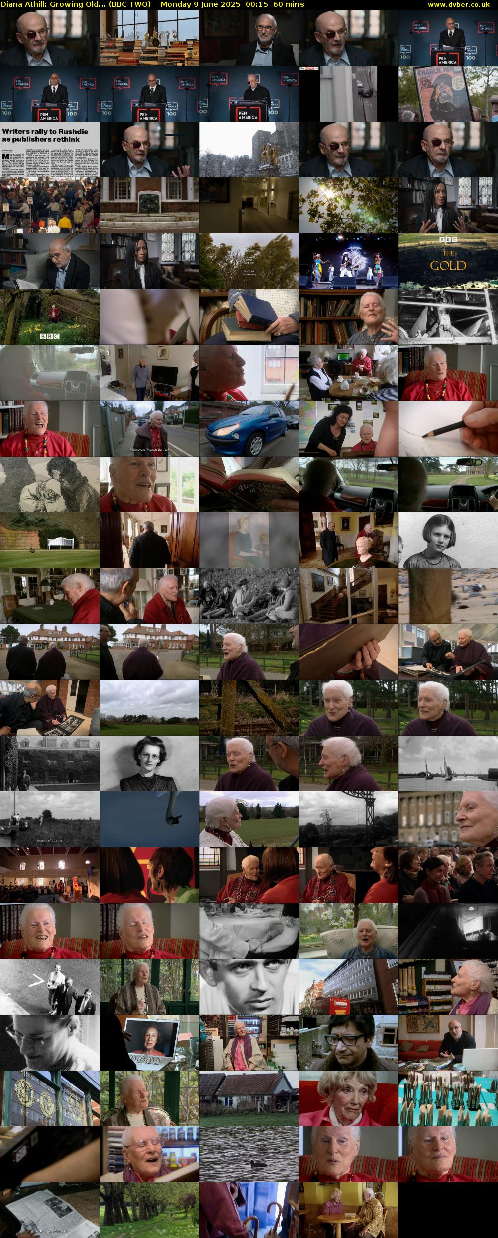 Diana Athill: Growing Old... (BBC TWO) Monday 9 June 2025 00:15 - 01:15