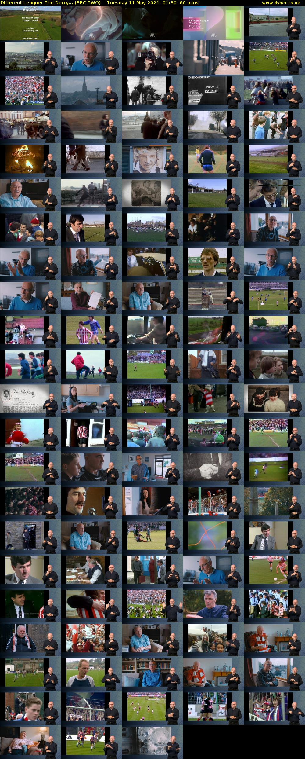 Different League: The Derry... (BBC TWO) Tuesday 11 May 2021 01:30 - 02:30