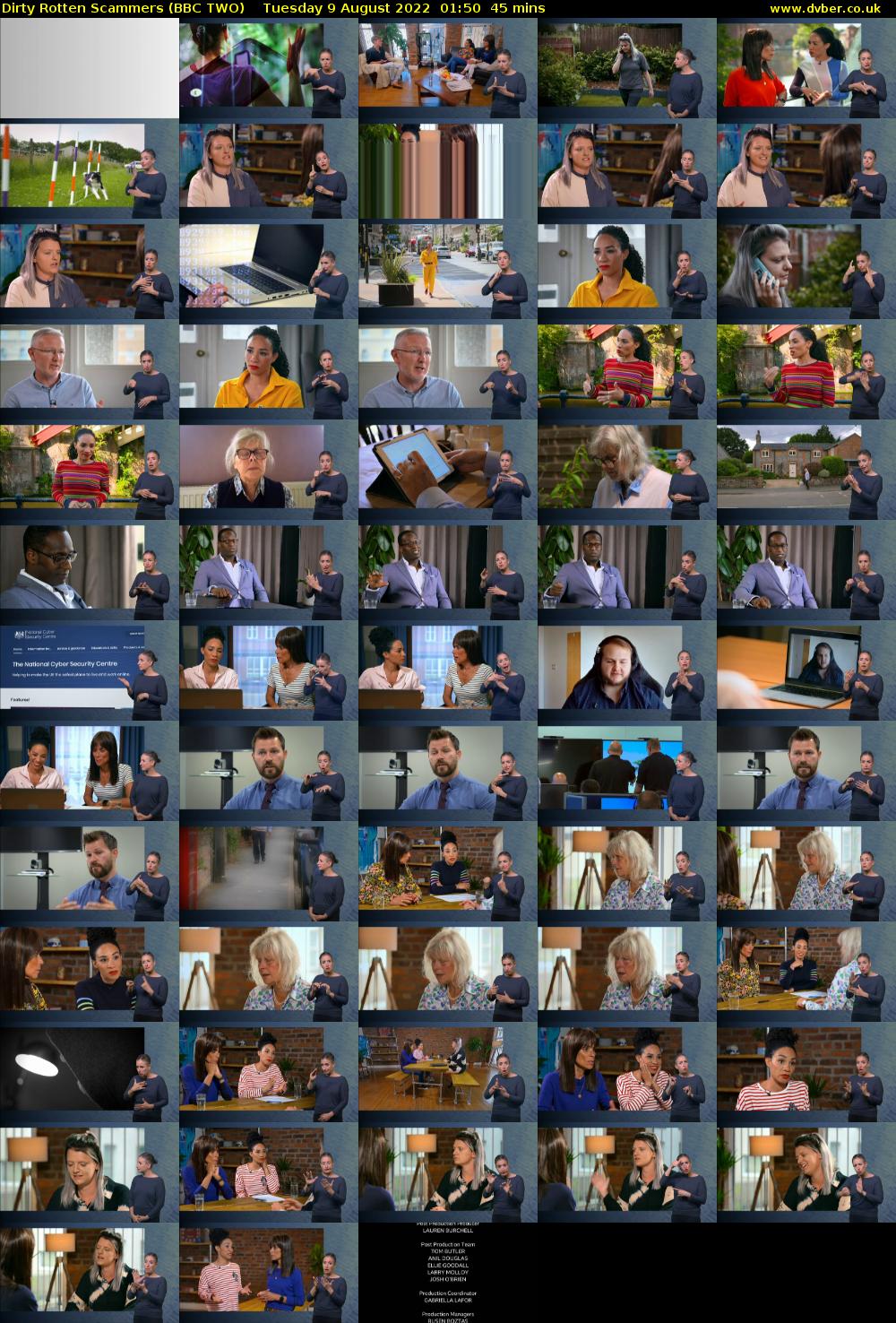 Dirty Rotten Scammers (BBC TWO) Tuesday 9 August 2022 01:50 - 02:35
