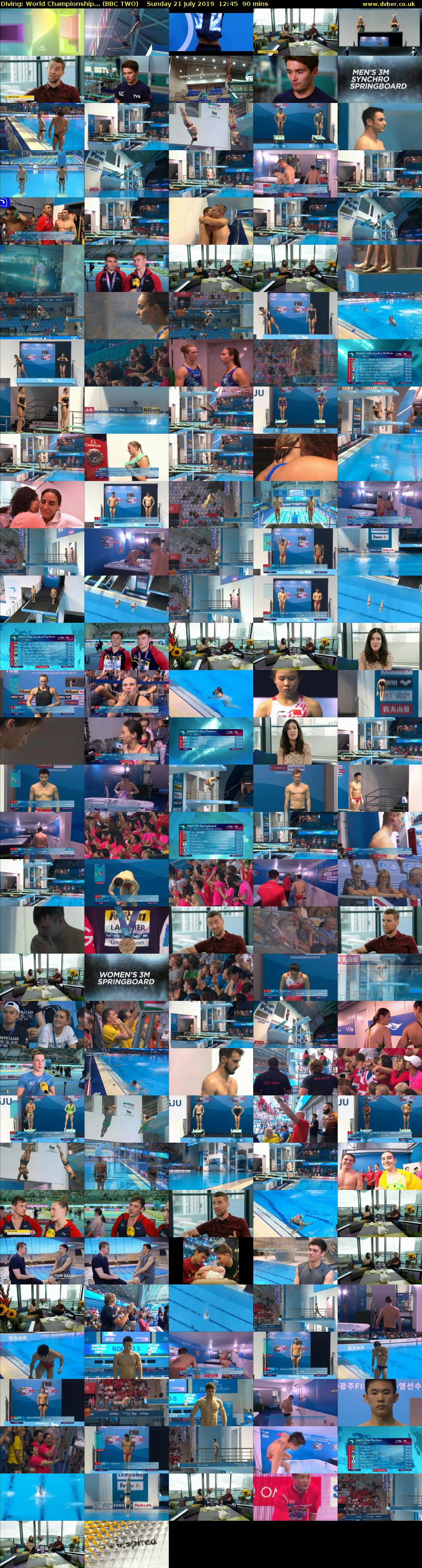 Diving: World Championship... (BBC TWO) Sunday 21 July 2019 12:45 - 14:15