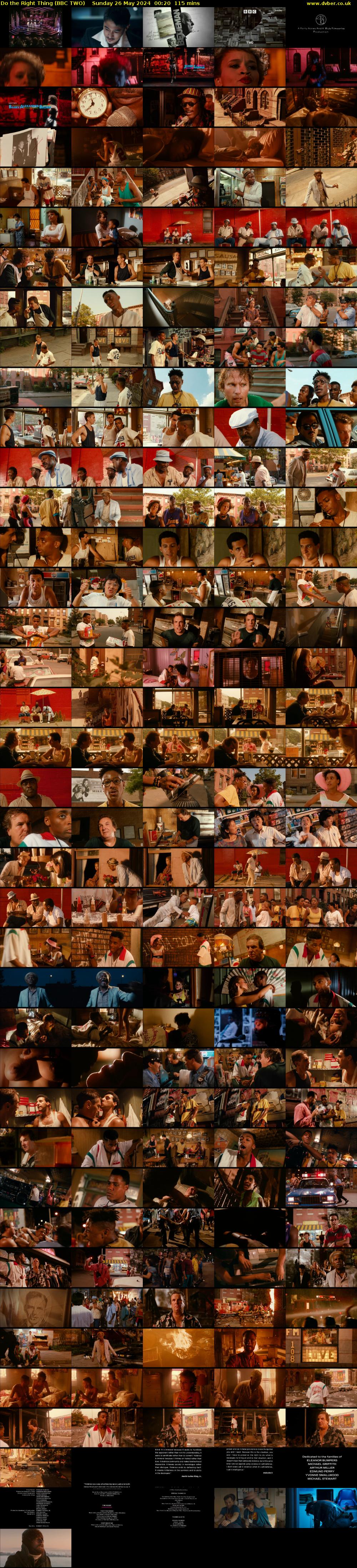 Do the Right Thing (BBC TWO) Sunday 26 May 2024 00:20 - 02:15