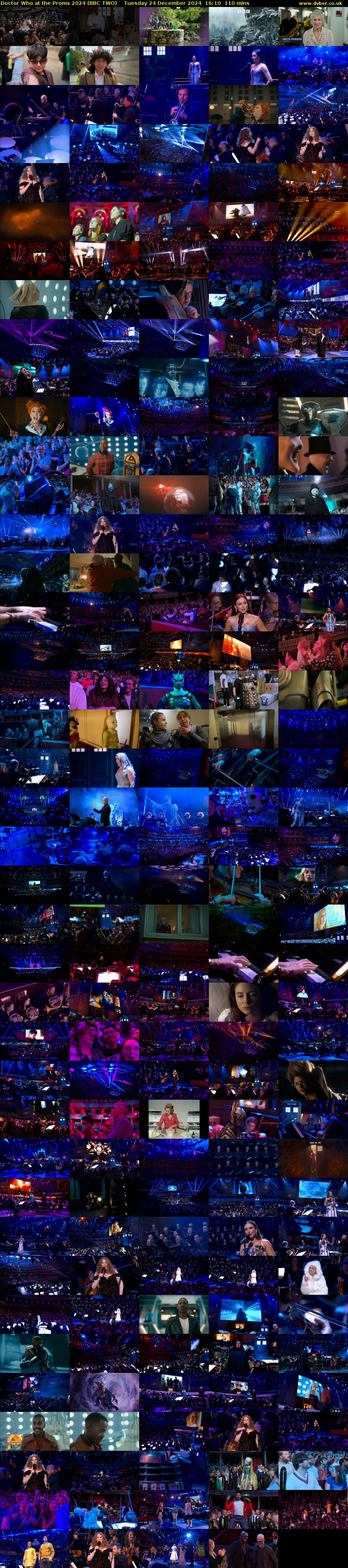 Doctor Who at the Proms 2024 (BBC TWO) Tuesday 24 December 2024 16:10 - 18:00