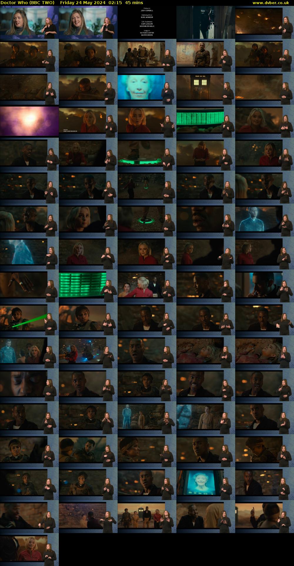Doctor Who (BBC TWO) Friday 24 May 2024 02:15 - 03:00