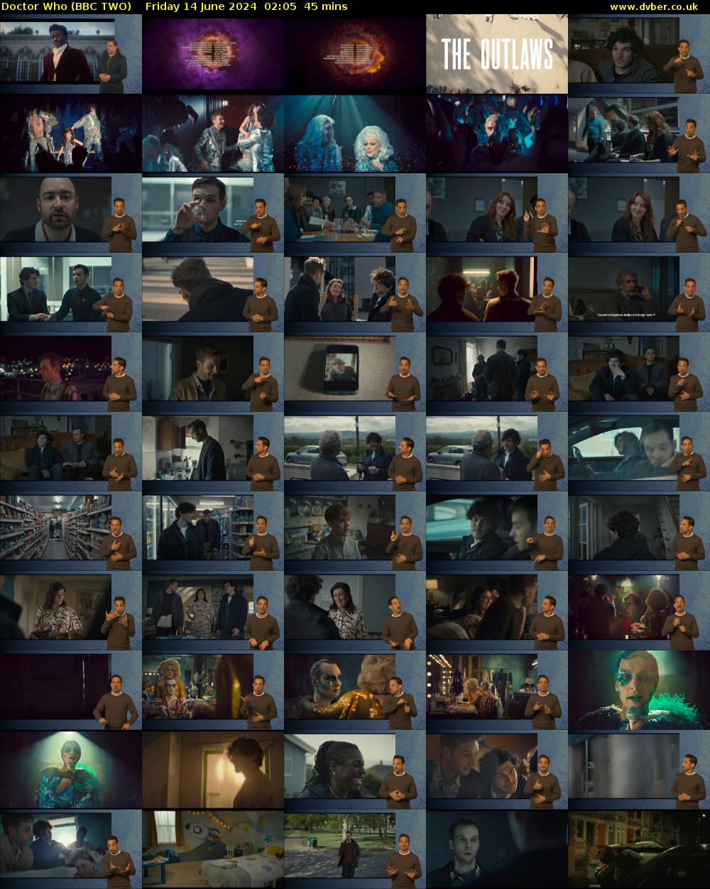 Doctor Who (BBC TWO) Friday 14 June 2024 02:05 - 02:50