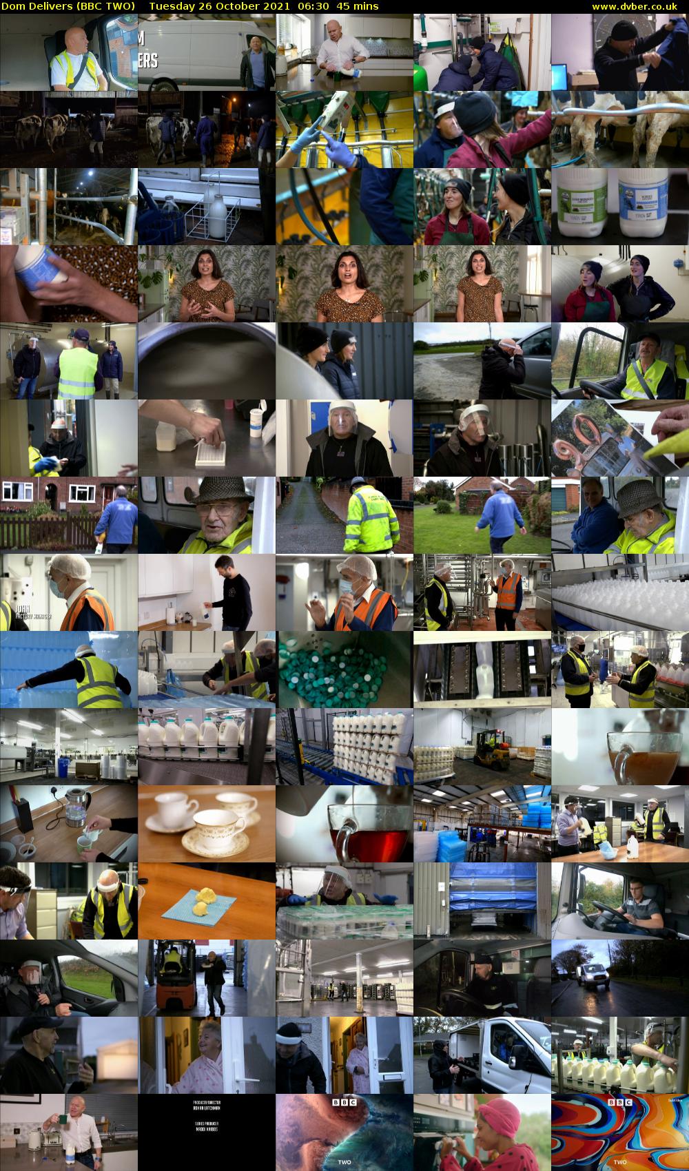 Dom Delivers (BBC TWO) Tuesday 26 October 2021 06:30 - 07:15