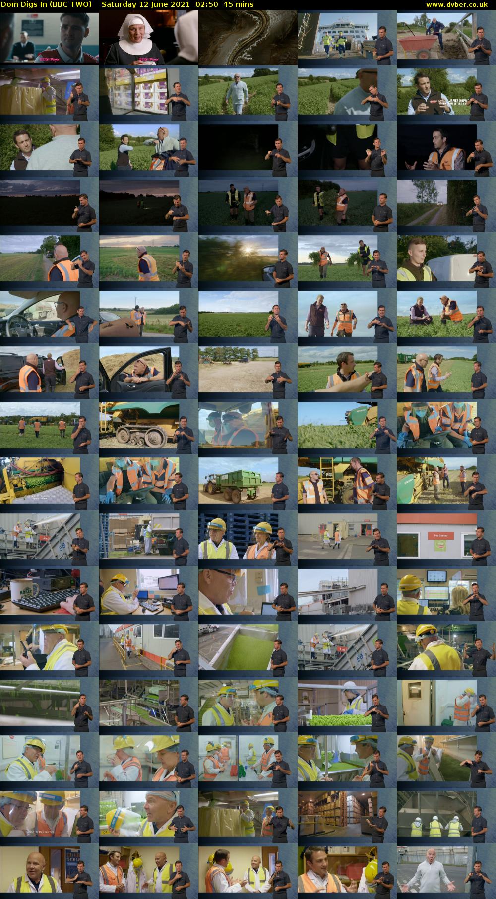 Dom Digs In (BBC TWO) Saturday 12 June 2021 02:50 - 03:35