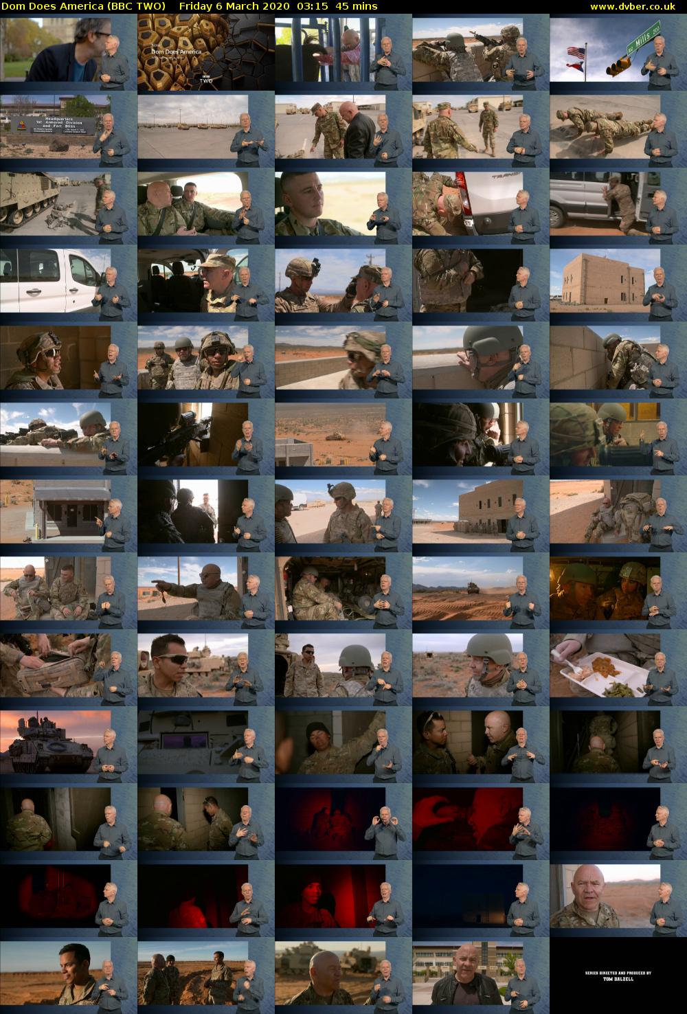 Dom Does America (BBC TWO) Friday 6 March 2020 03:15 - 04:00