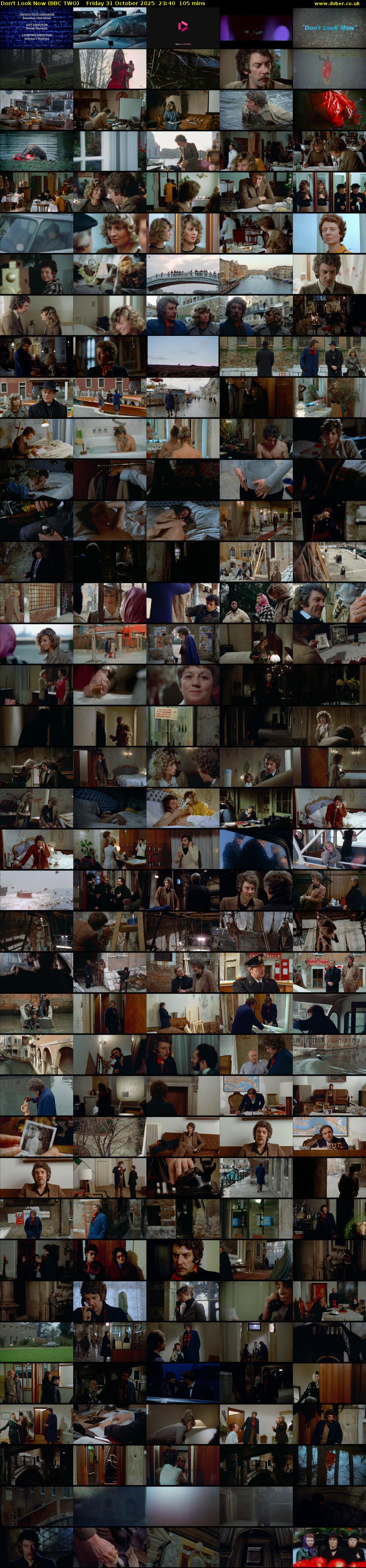 Don't Look Now (BBC TWO) Friday 31 October 2025 23:40 - 01:25