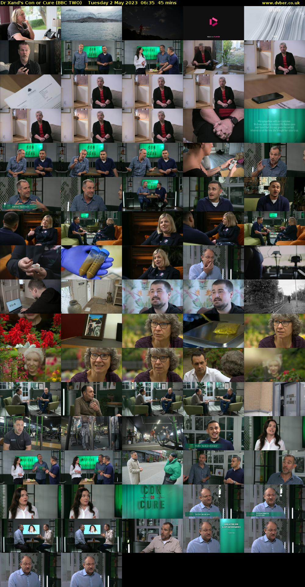 Dr Xand's Con or Cure (BBC TWO) Tuesday 2 May 2023 06:35 - 07:20