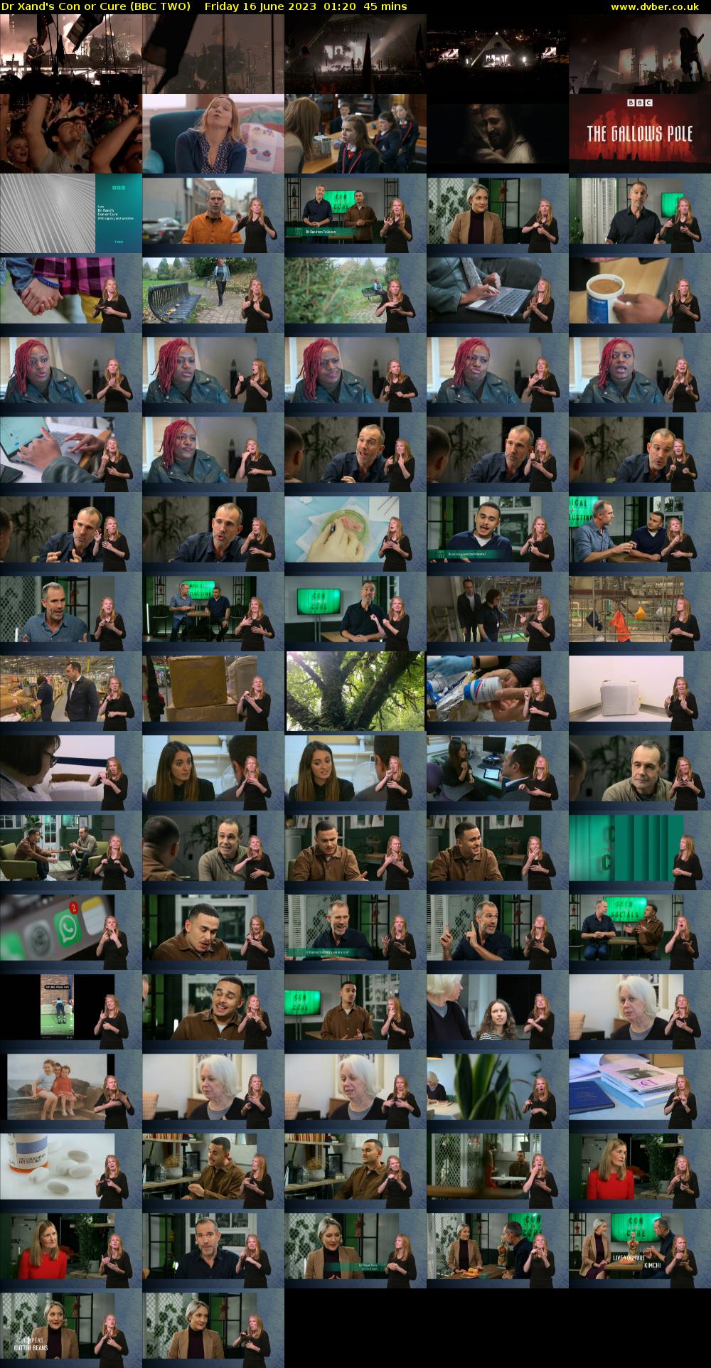 Dr Xand's Con or Cure (BBC TWO) Friday 16 June 2023 01:20 - 02:05