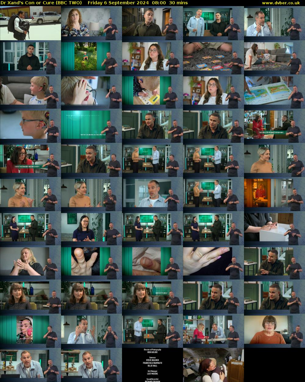 Dr Xand's Con or Cure (BBC TWO) Friday 6 September 2024 08:00 - 08:30