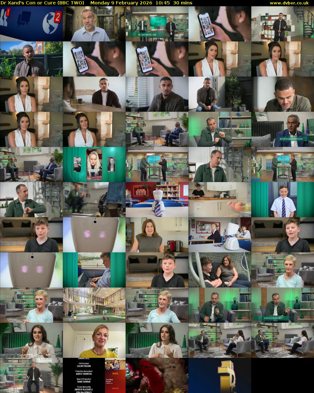 Dr Xand's Con or Cure (BBC TWO) Monday 9 February 2026 10:45 - 11:15