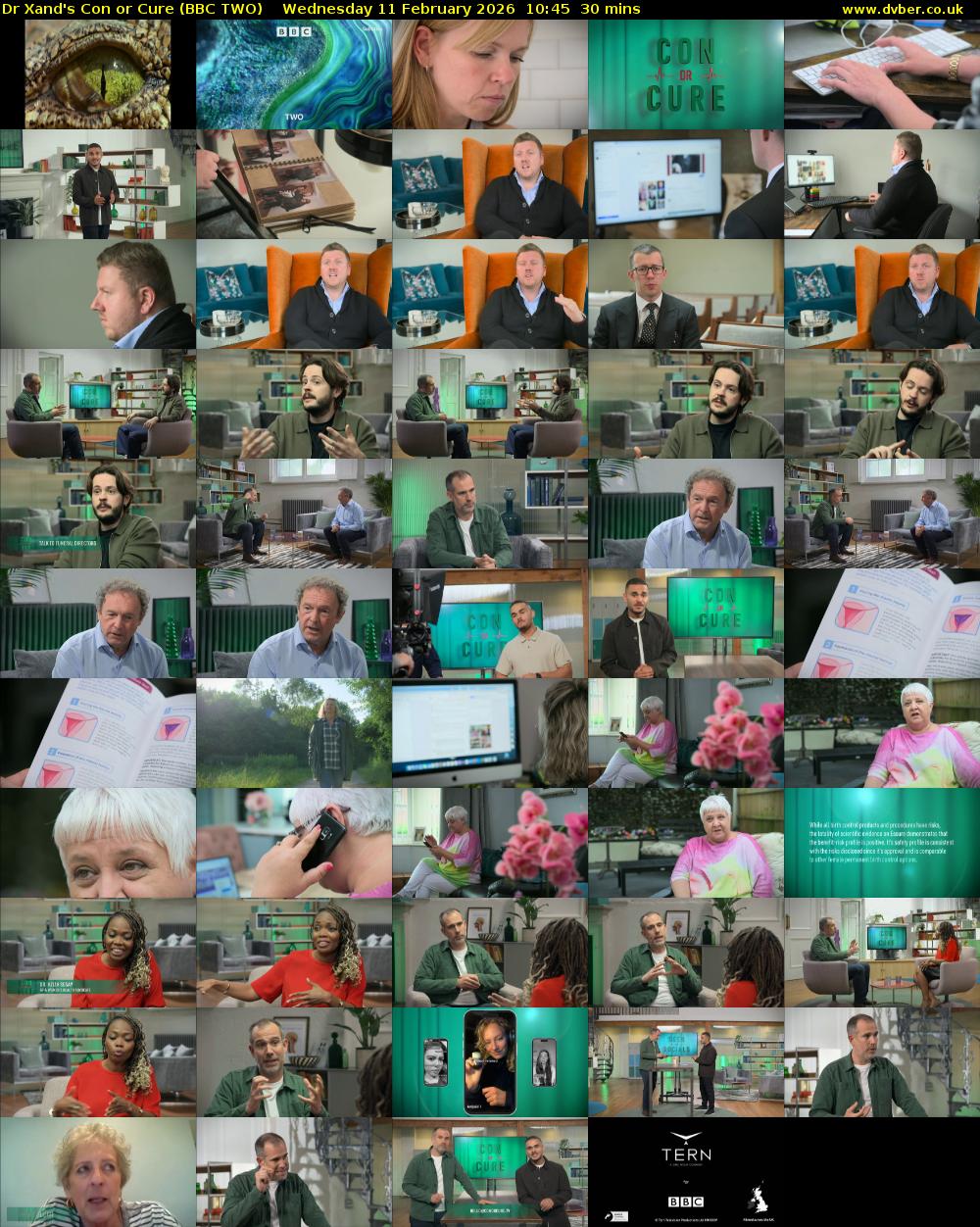 Dr Xand's Con or Cure (BBC TWO) Wednesday 11 February 2026 10:45 - 11:15