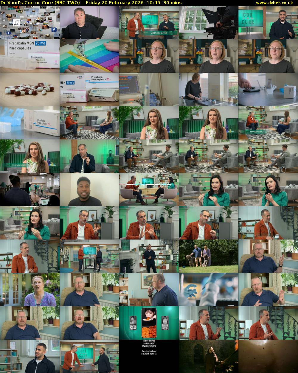 Dr Xand's Con or Cure (BBC TWO) Friday 20 February 2026 10:45 - 11:15