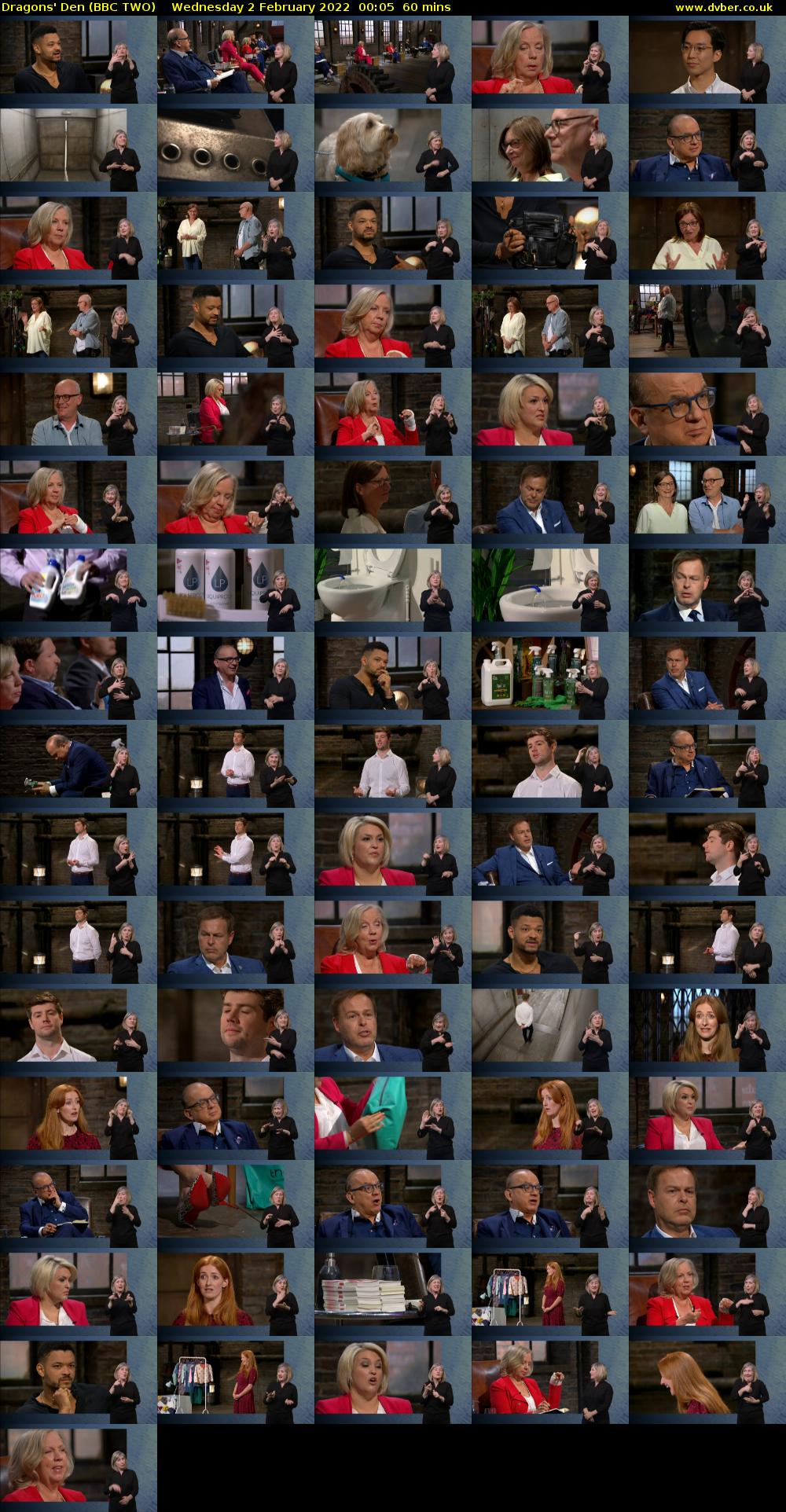 Dragons' Den (BBC TWO) Wednesday 2 February 2022 00:05 - 01:05