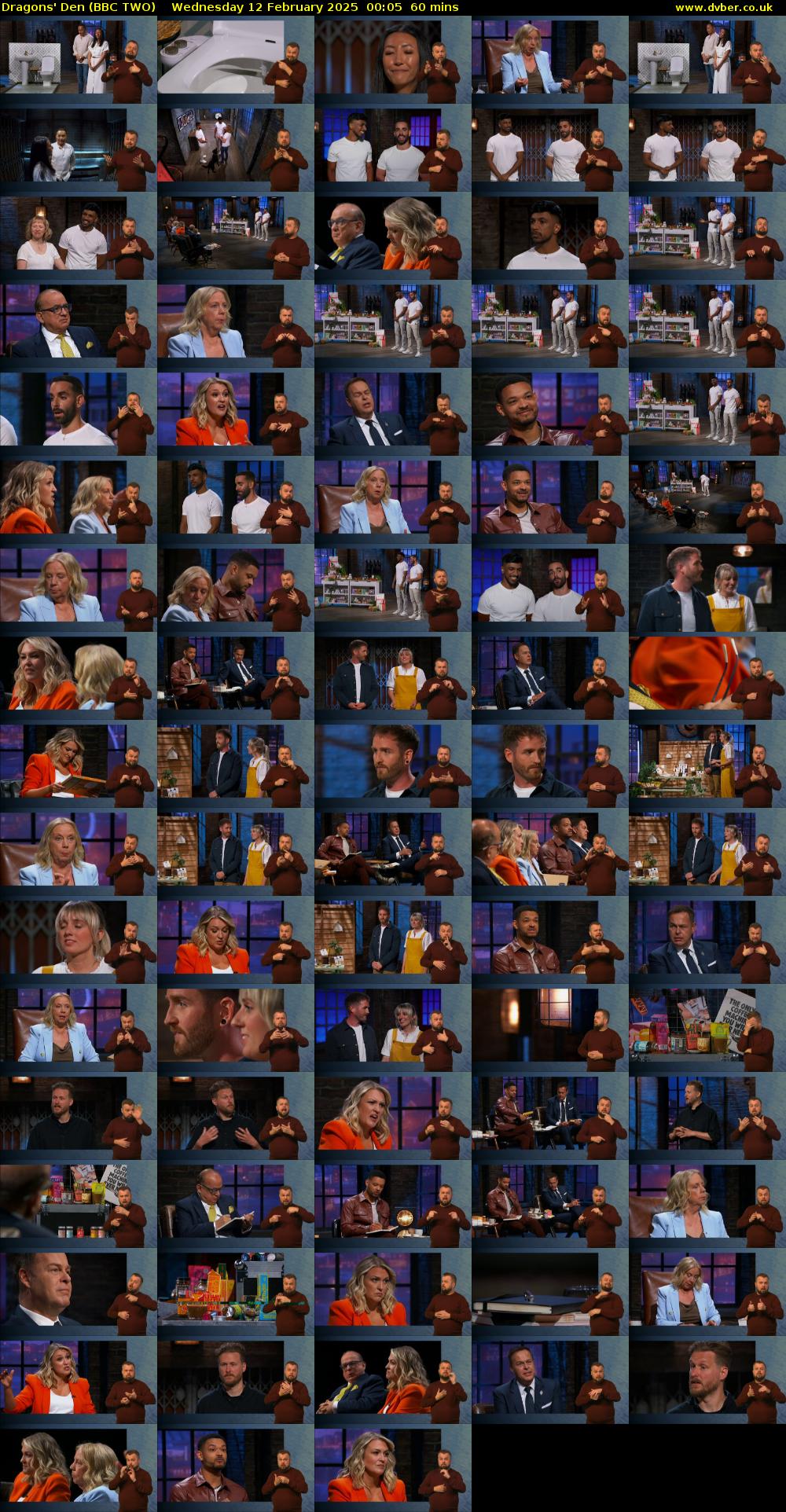 Dragons' Den (BBC TWO) Wednesday 12 February 2025 00:05 - 01:05