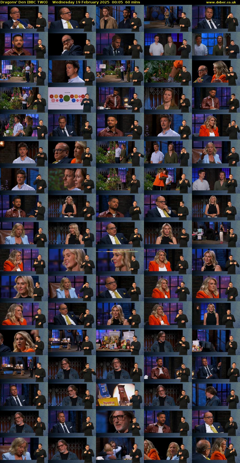 Dragons' Den (BBC TWO) Wednesday 19 February 2025 00:05 - 01:05