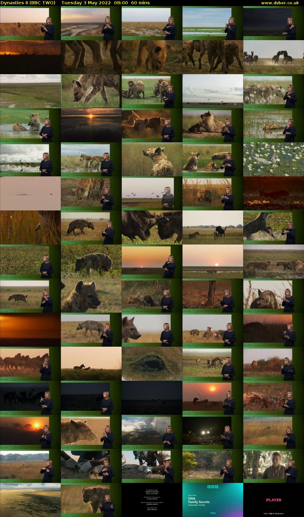 Dynasties II (BBC TWO) Tuesday 3 May 2022 08:00 - 09:00
