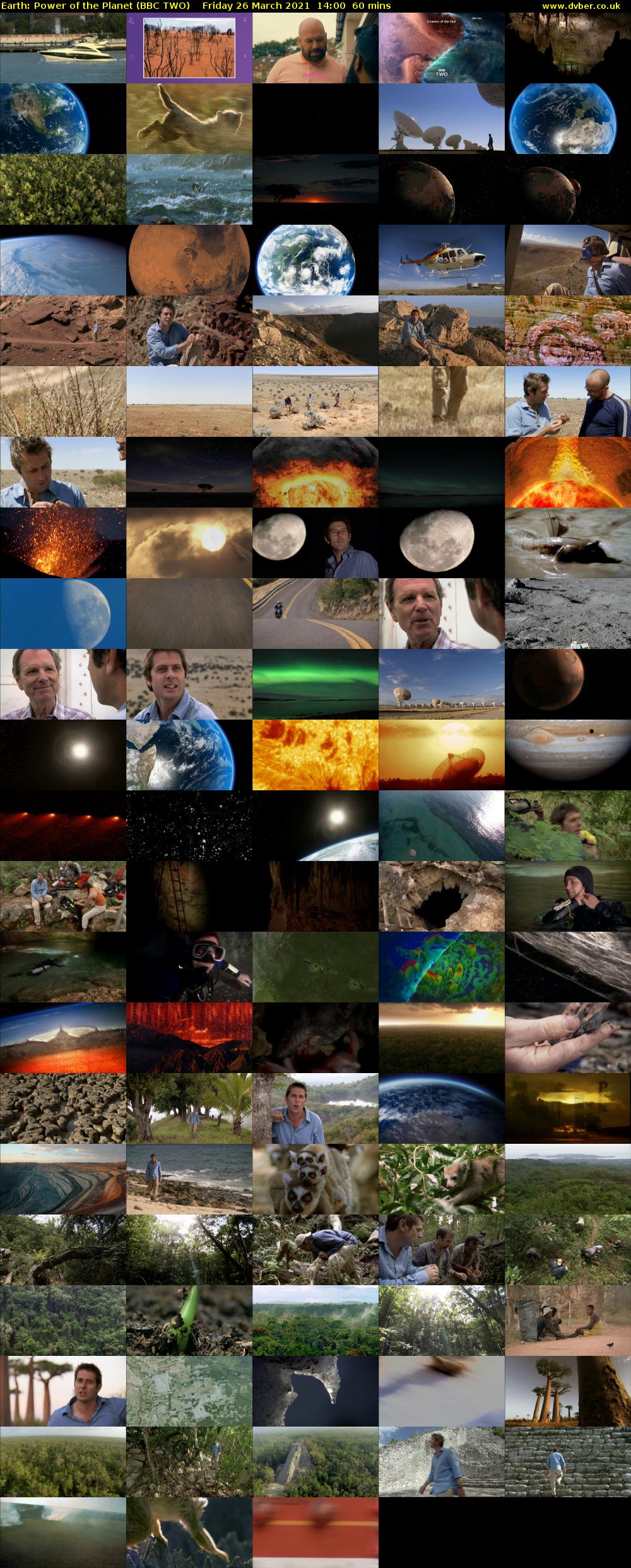 Earth: Power of the Planet (BBC TWO) Friday 26 March 2021 14:00 - 15:00